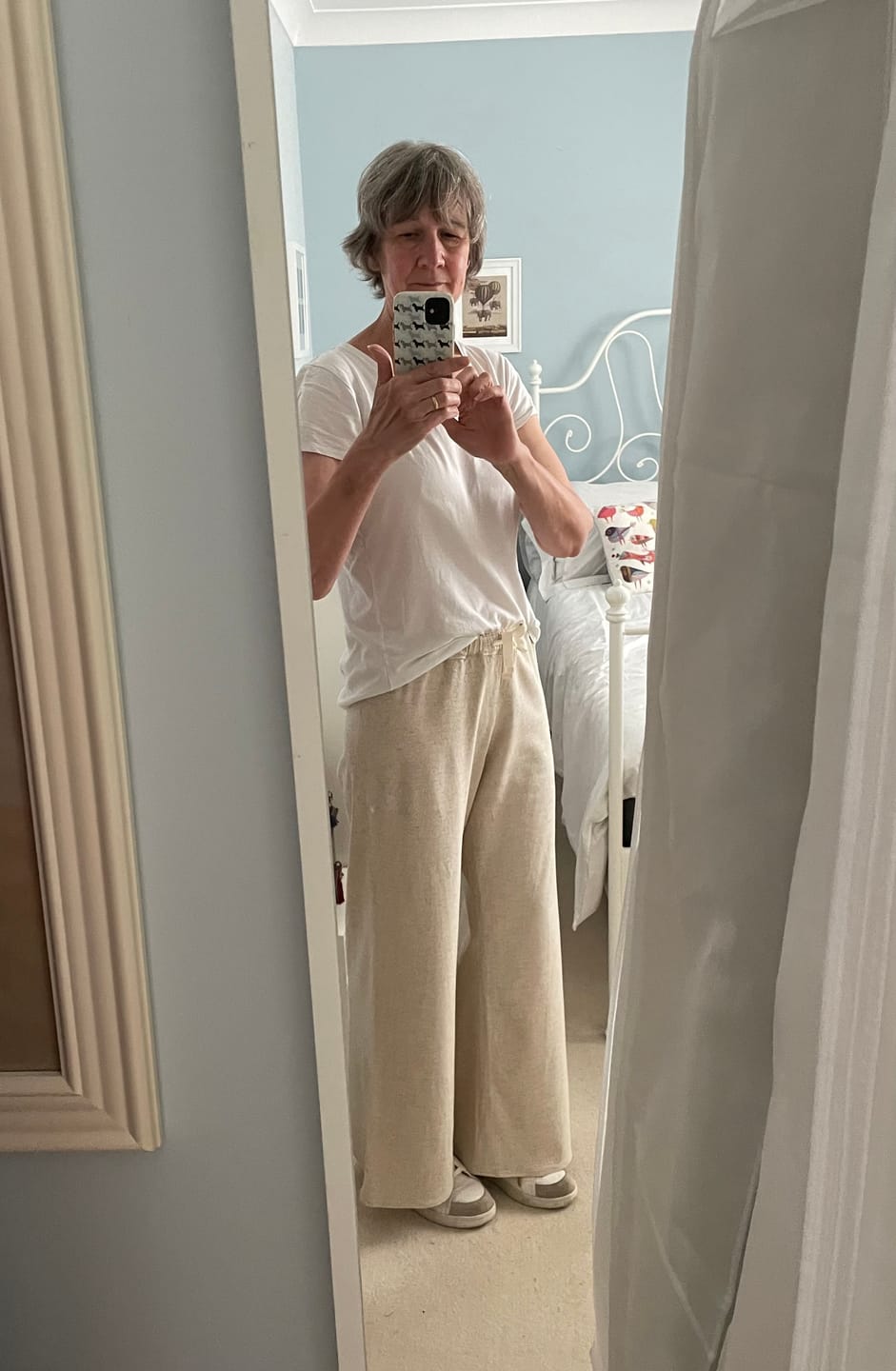 Customer photo review of Viscose Linen Woven Stretch Fabric