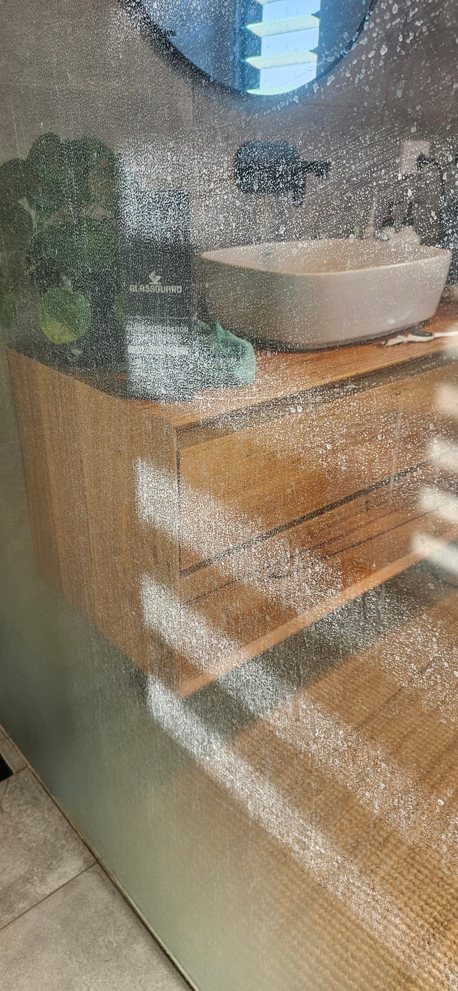 Customer photo review of GLASSGUARD® Glass Restoration Stain Remover Diamond Edition