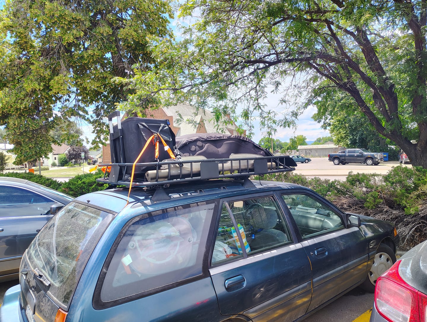 Customer photo review of Car Roof Rack Basket