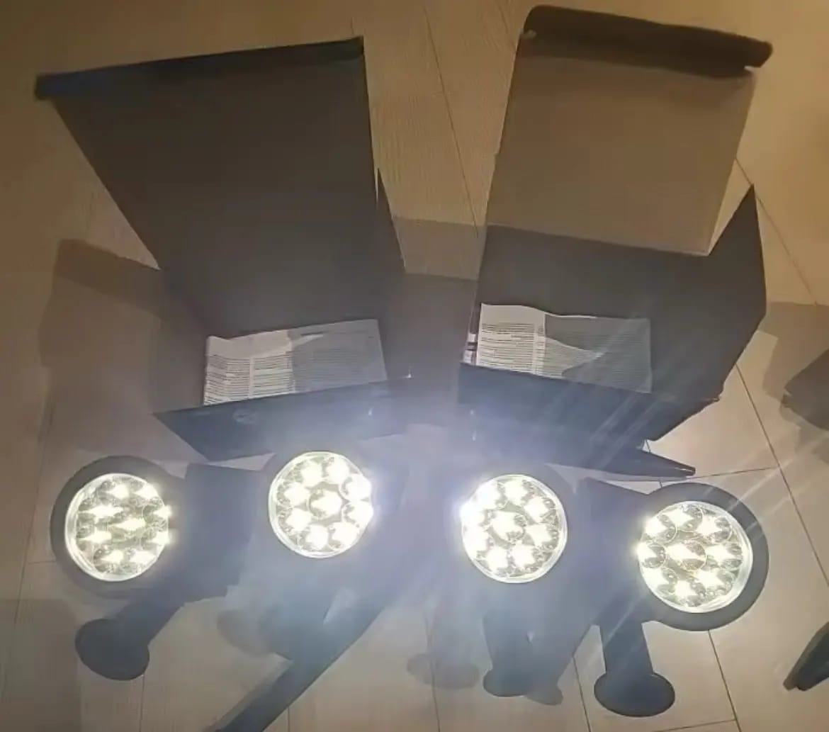 Customer photo review of 9 LED Solar Spot Lights