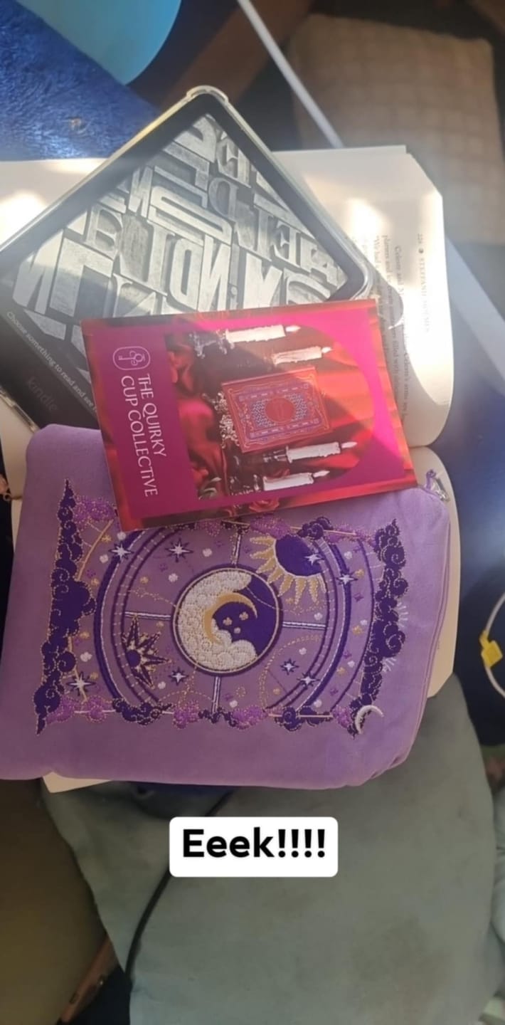 Customer photo review of Otherworldly E-Reader Sleeve - Lilac
