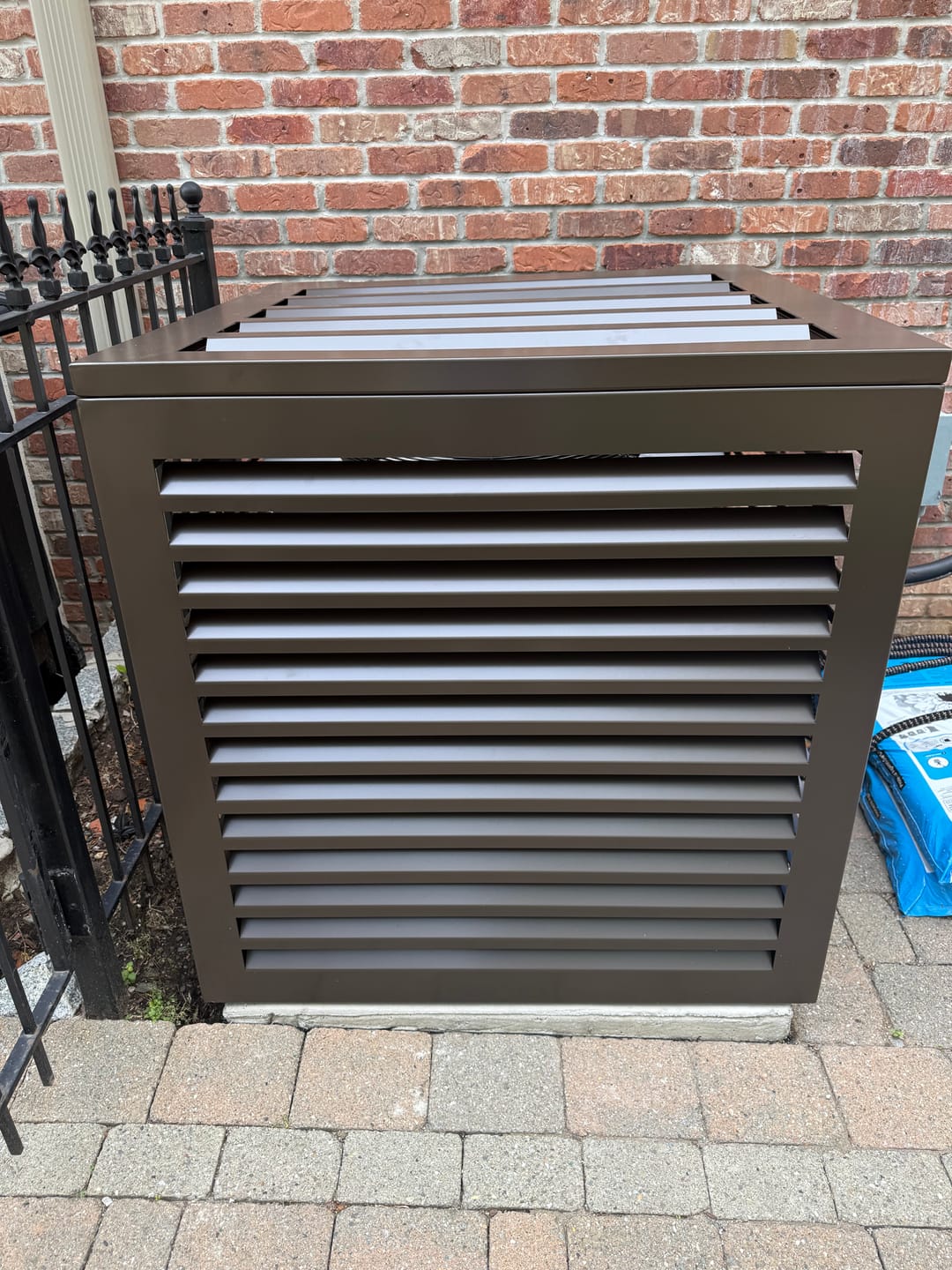 Customer photo review of Central AC Cover - Bronze