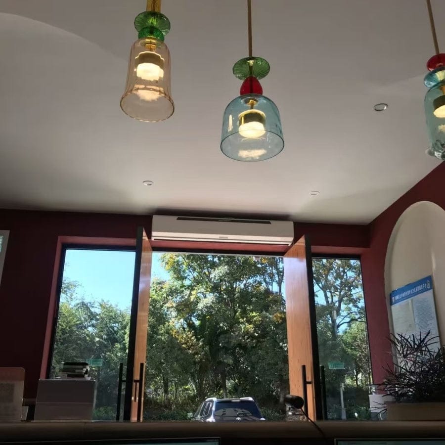 Customer photo review of Olivia Colorful Candy Pendant Light