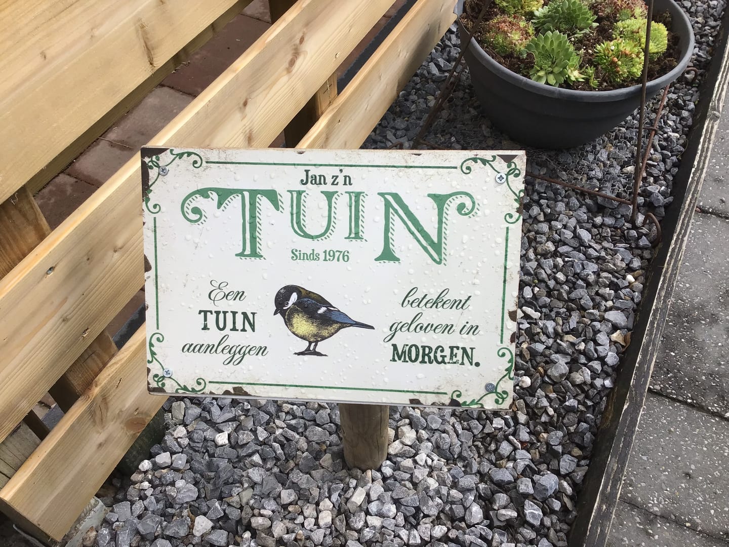 Customer photo review of Tuingeluk - Outdoor-Deurbord