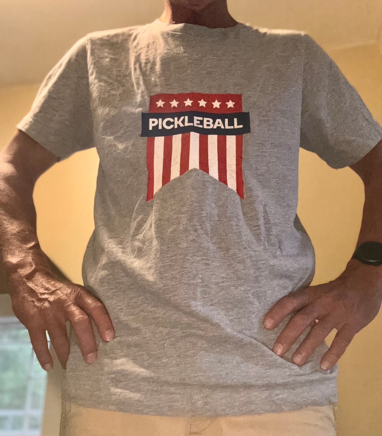 Customer photo review of Pickleball Pride T-Shirt