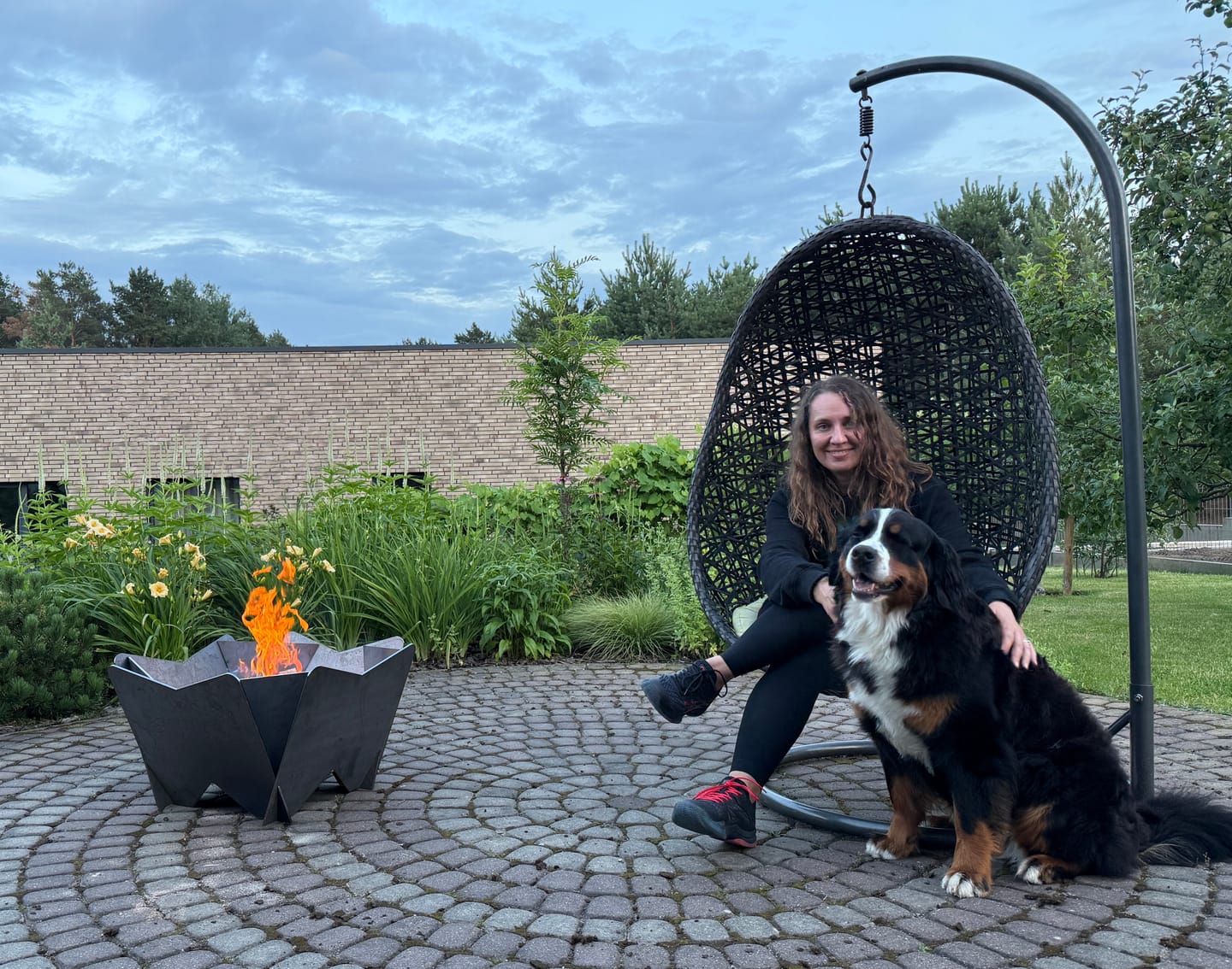 Customer photo review of Lauko židinys - ugniakuras CALM