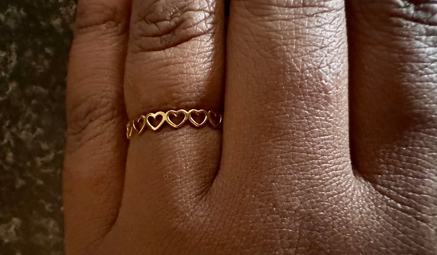 Customer photo review of Amore Eternity Ring Gold