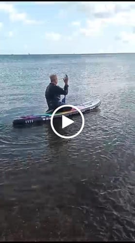 Customer photo review of Aquaplanet MAX 10’6″ Inflatable Paddle Board Package - Prism