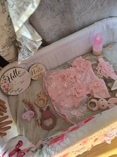 Customer photo review of Little Bunny Beginnings – Newborn Baby Gift Set