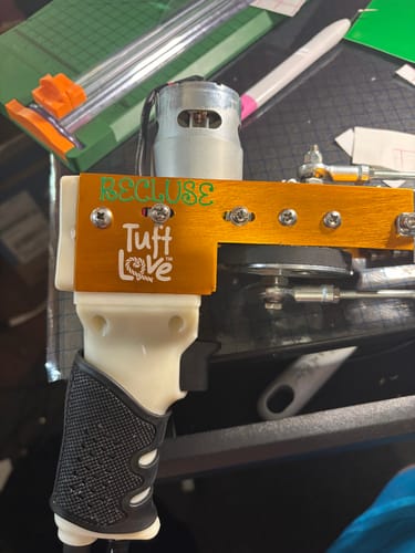 Customer photo review of The Recluse — Loop Pile Tufting Machine