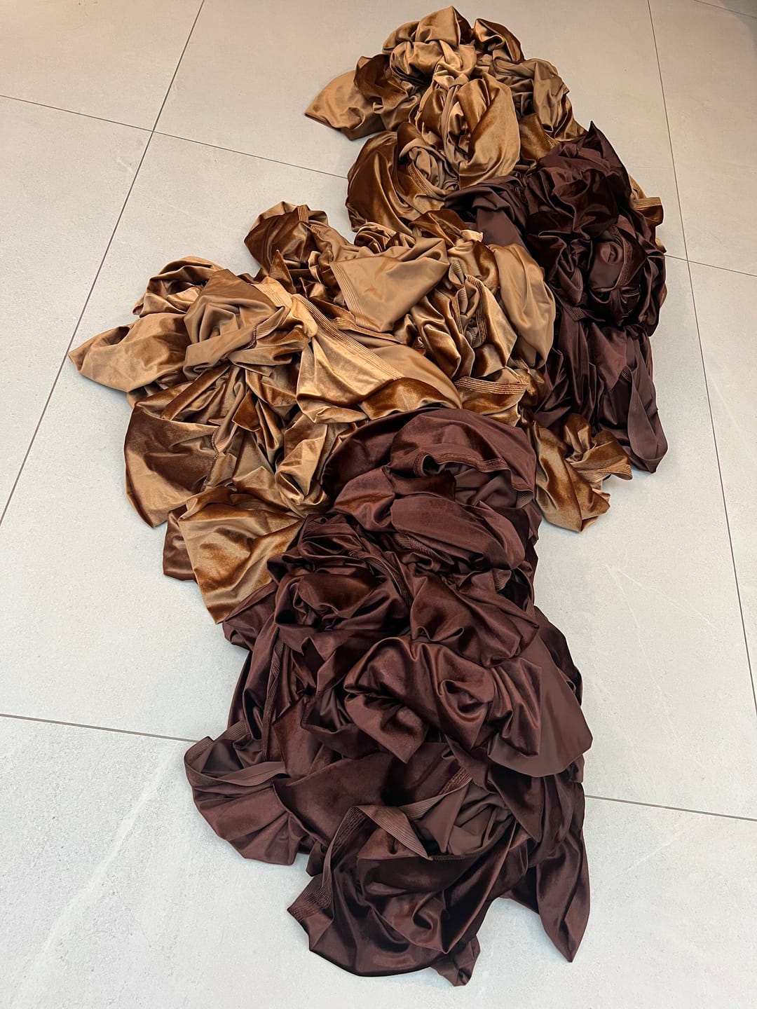 Customer photo review of Plain Stretch Velvet Fabric