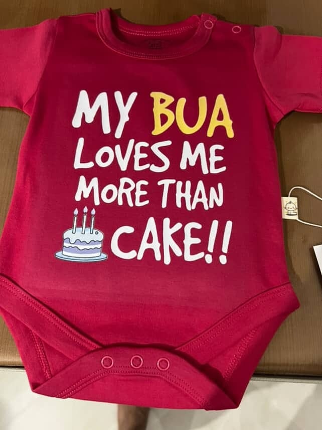 Customer photo review of My Bua Loves Me More Than Cake