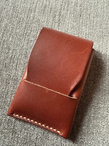 Customer photo review of Slimmad plånbok i äkta läder