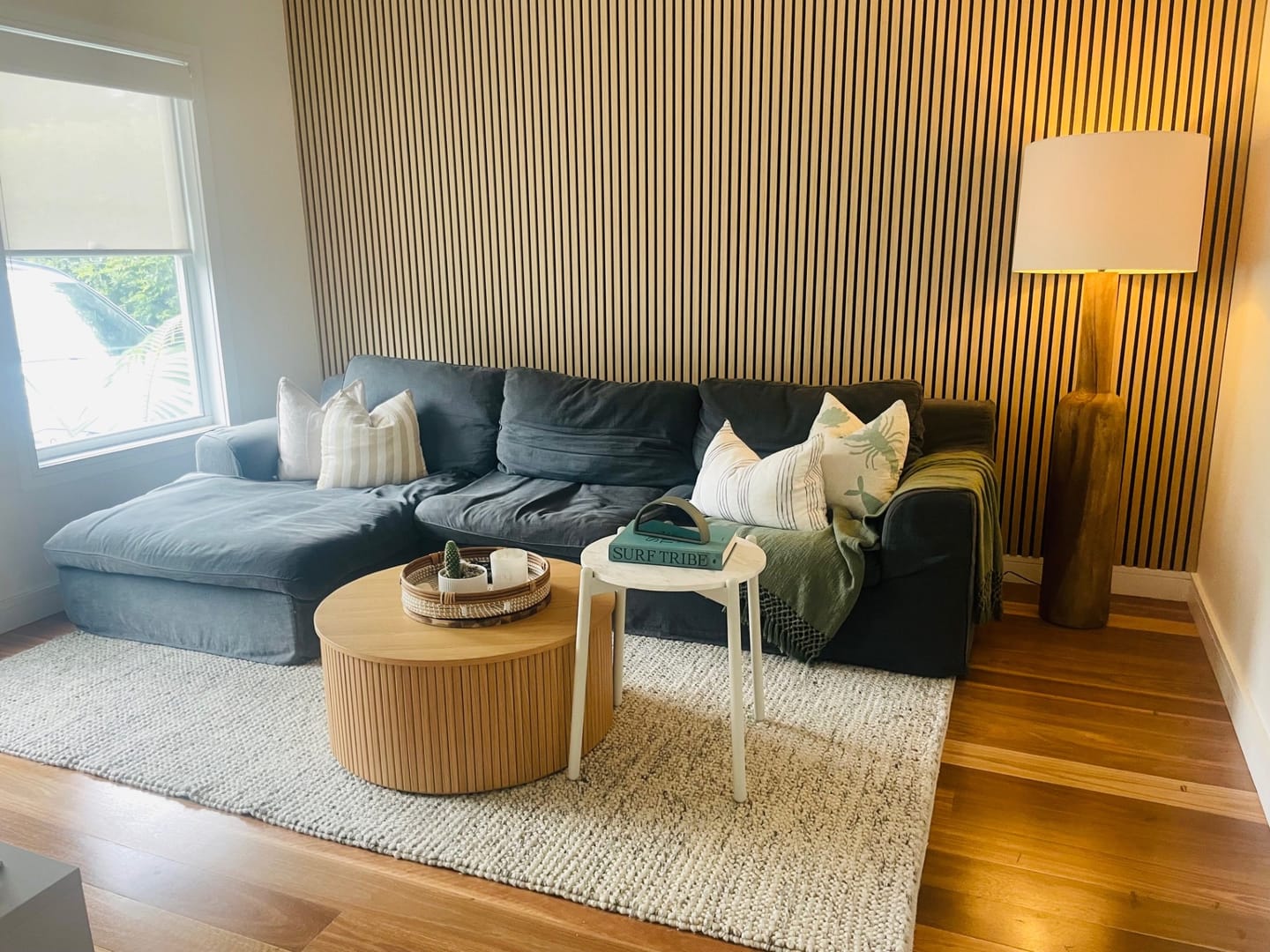 Customer photo review of Natural Oak Acoustic Slat Wall Panel - 290cmx60cm