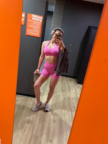 Customer photo review of Le Short Ventre-Plat Rose