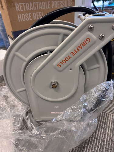 Customer photo review of Retractable Pressure Hose Reel-1/4in