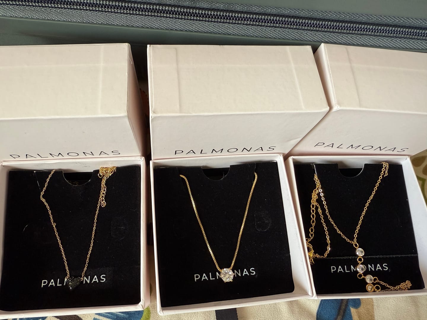 Customer photo review of Sparkling Elegance Stone Necklace
