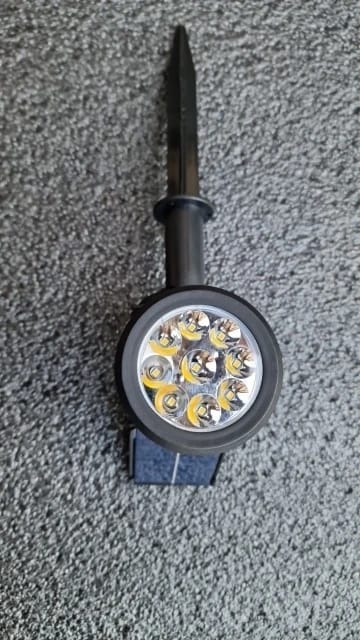 Customer photo review of 9 LED Solar Spot Lights