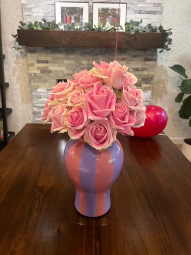 Customer photo review of Grape Sherbet Bomb vase