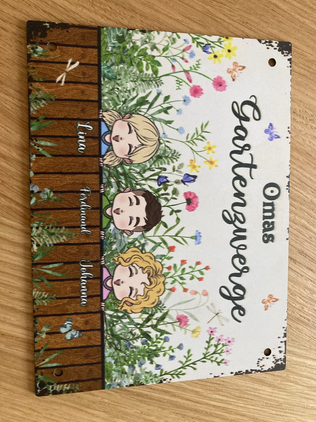 Customer photo review of Omas & Opas Garten - Großeltern-Türschild