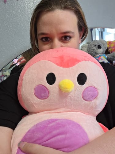 Customer photo review of Pink Plushie: Where Soft Self-Care Begins