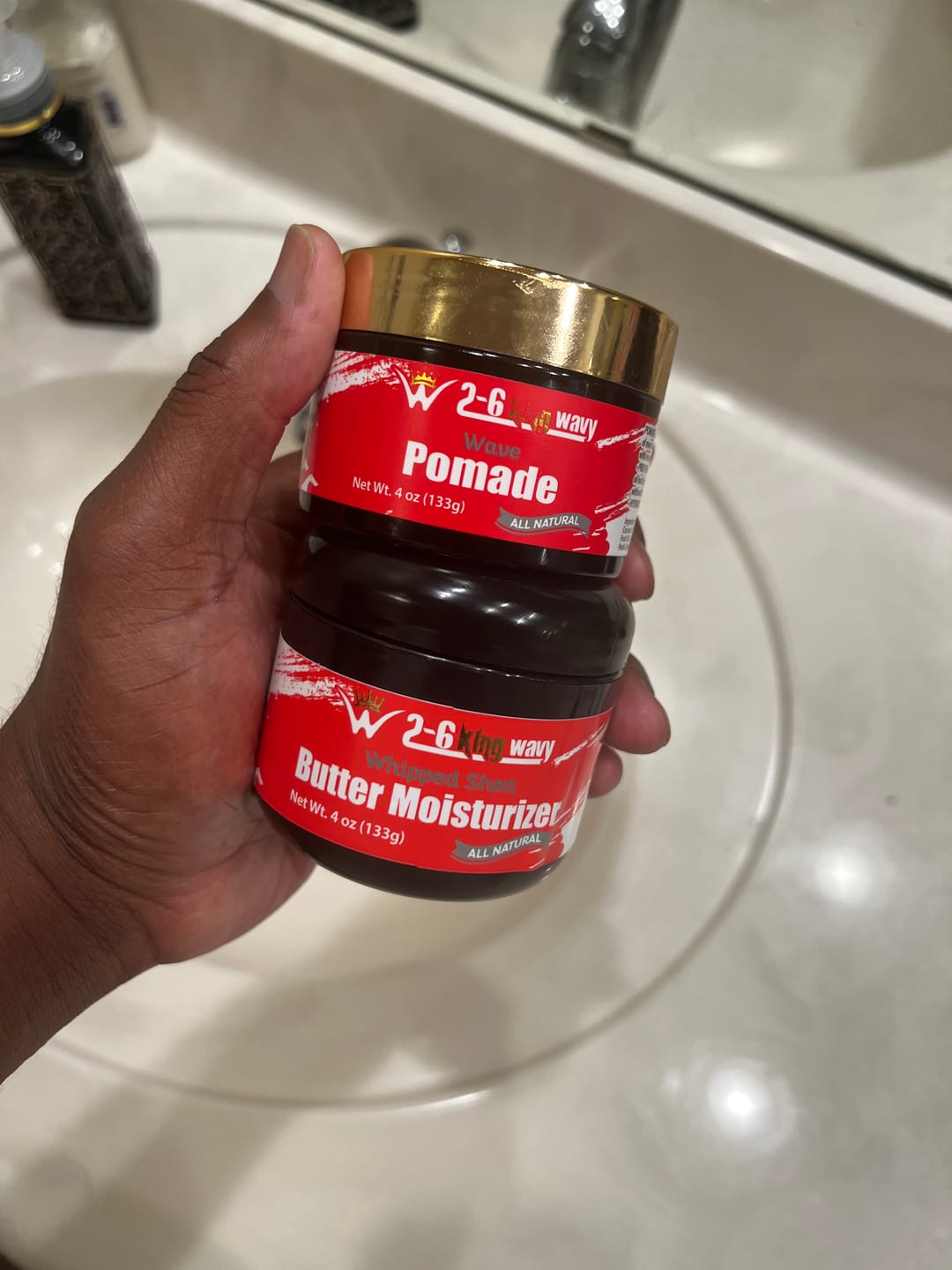 Customer photo review of Whipped Shea Butter Moisturizer 4oz