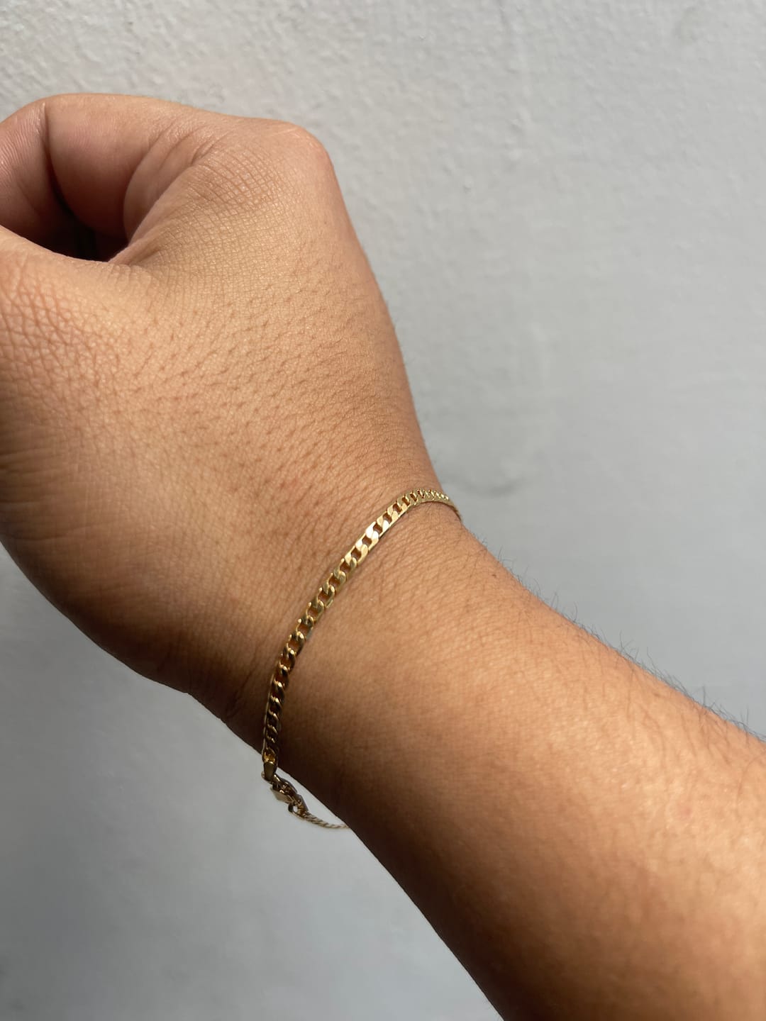 Customer photo review of Pulseras Eslabón Plano en Oro laminado 18k Para Pareja