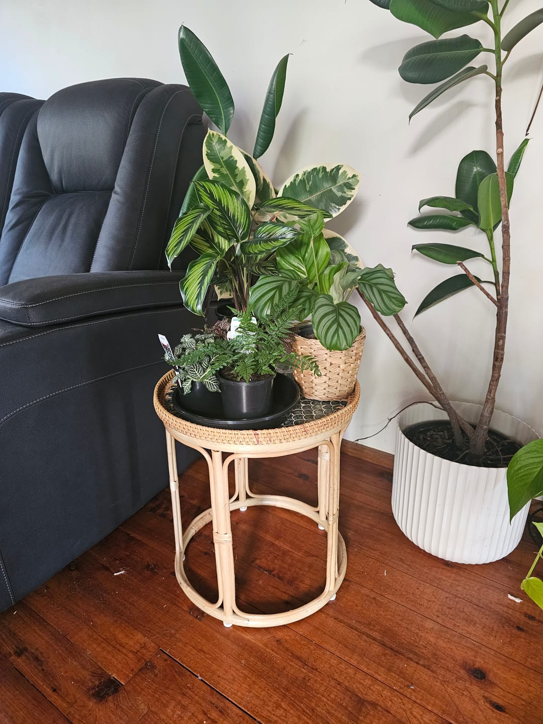 Customer photo review of Sirena Rattan Table