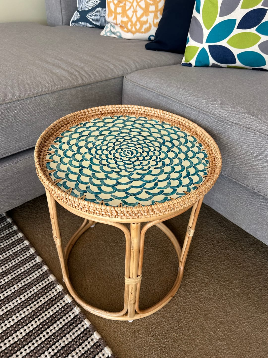 Customer photo review of Bloom Rattan Table Set