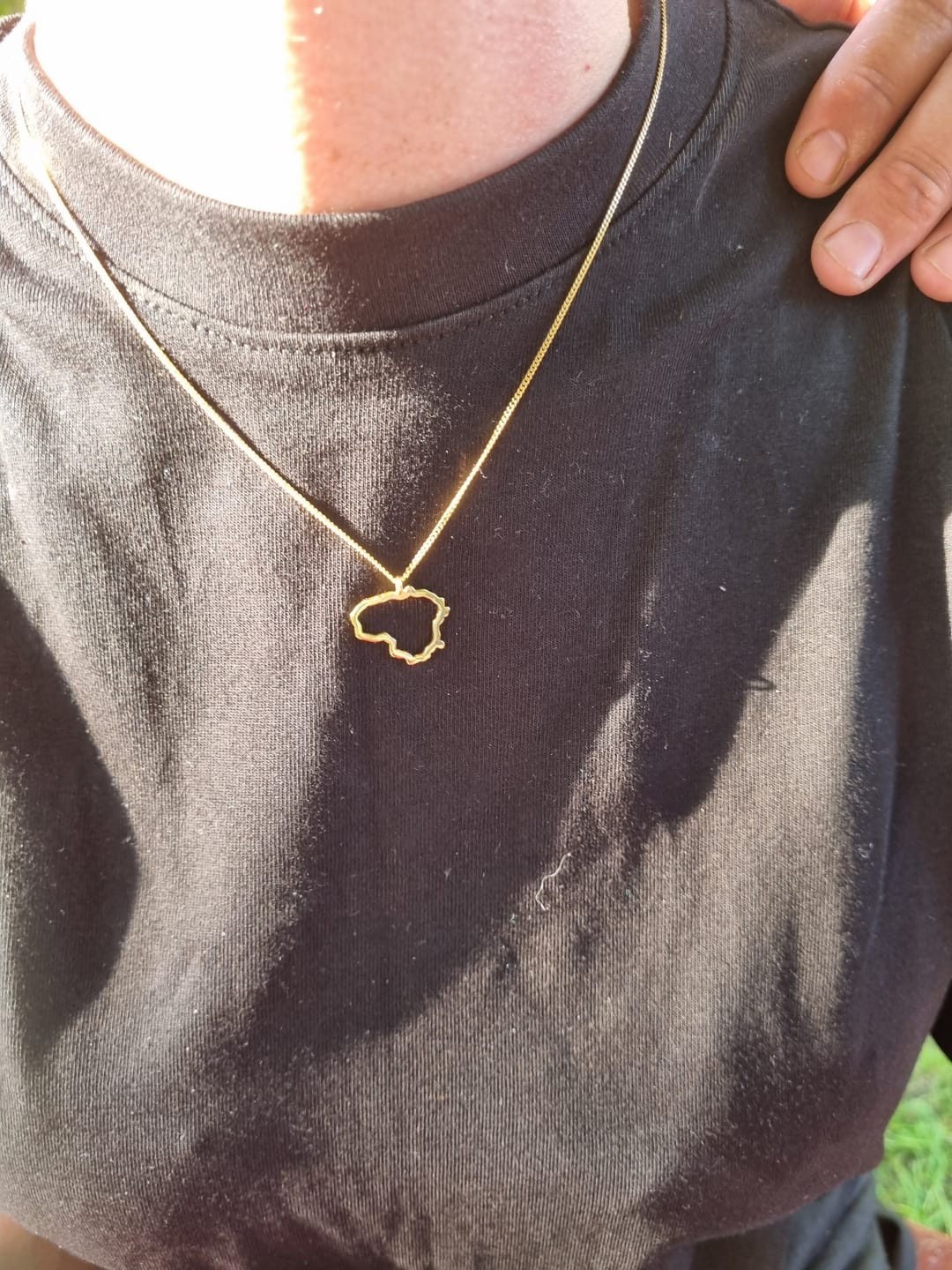 Customer photo review of Paauksuotas Sidabrinis pakabukas "Lietuva"
