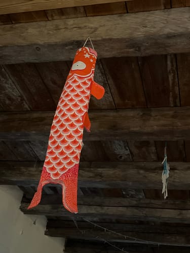 Customer photo review of Koinobori Traditionnel Rouge - 70 cm