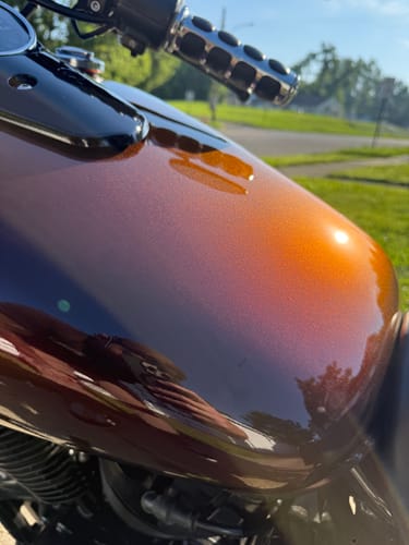 Customer photo review of Hangman Superflake Paint Basecoat Midcoat