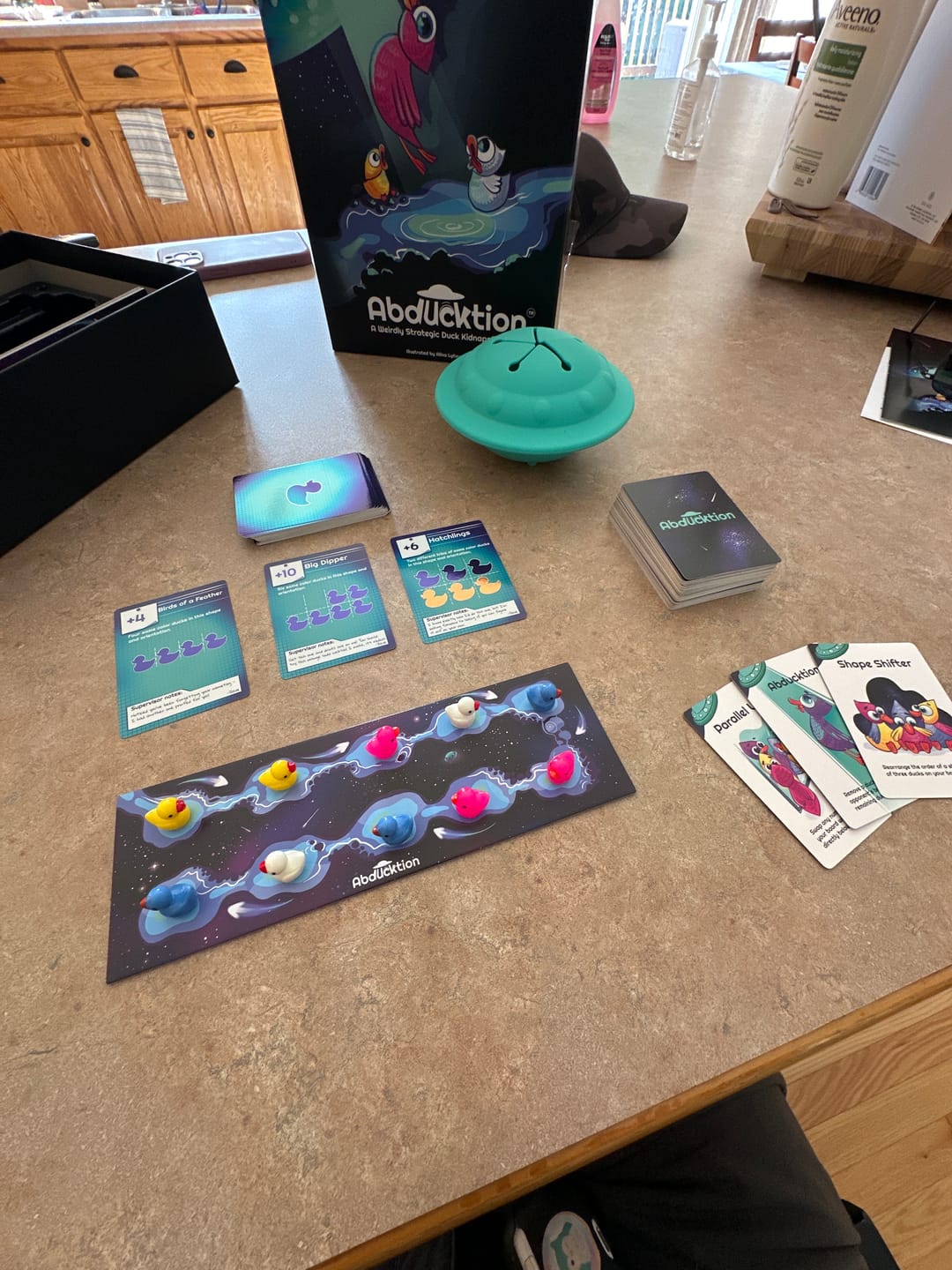 Customer photo review of Abducktion: A Weirdly Strategic Game of Duck Kidnapping