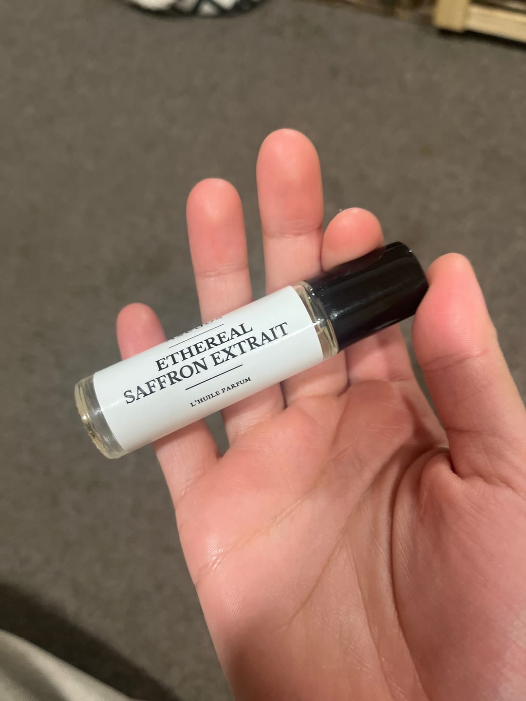 Customer photo review of ETHEREAL SAFFRON EXTRAIT PERFUME OIL
