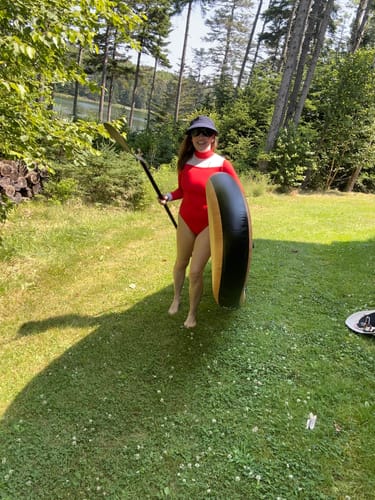 Customer photo review of Polaroid Long Sleeve Swimsuit