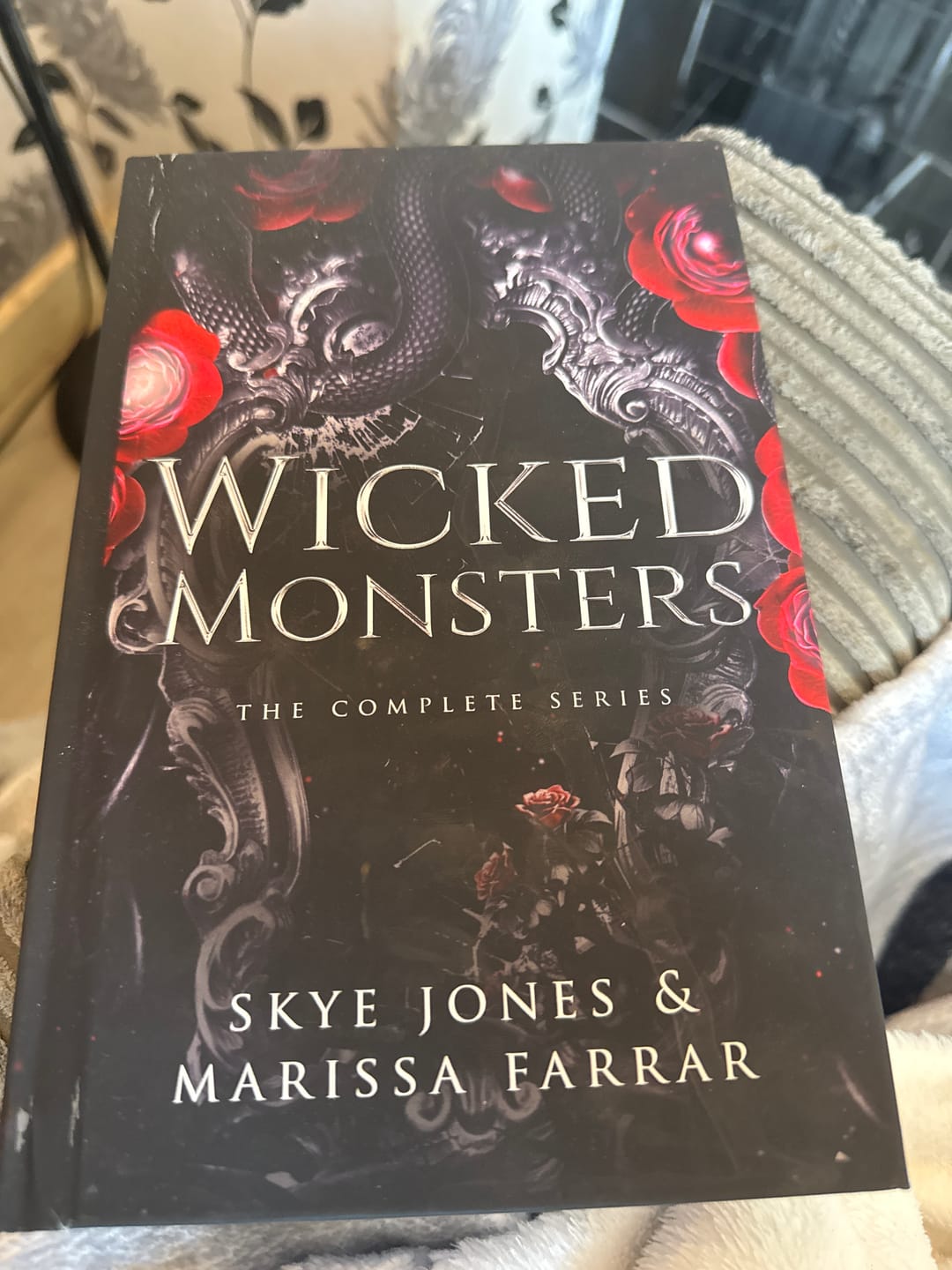 Customer photo review of Wicked Monsters Omnibus Special Edition Hardback Signed by Marissa Farrar: Dents and Scratches