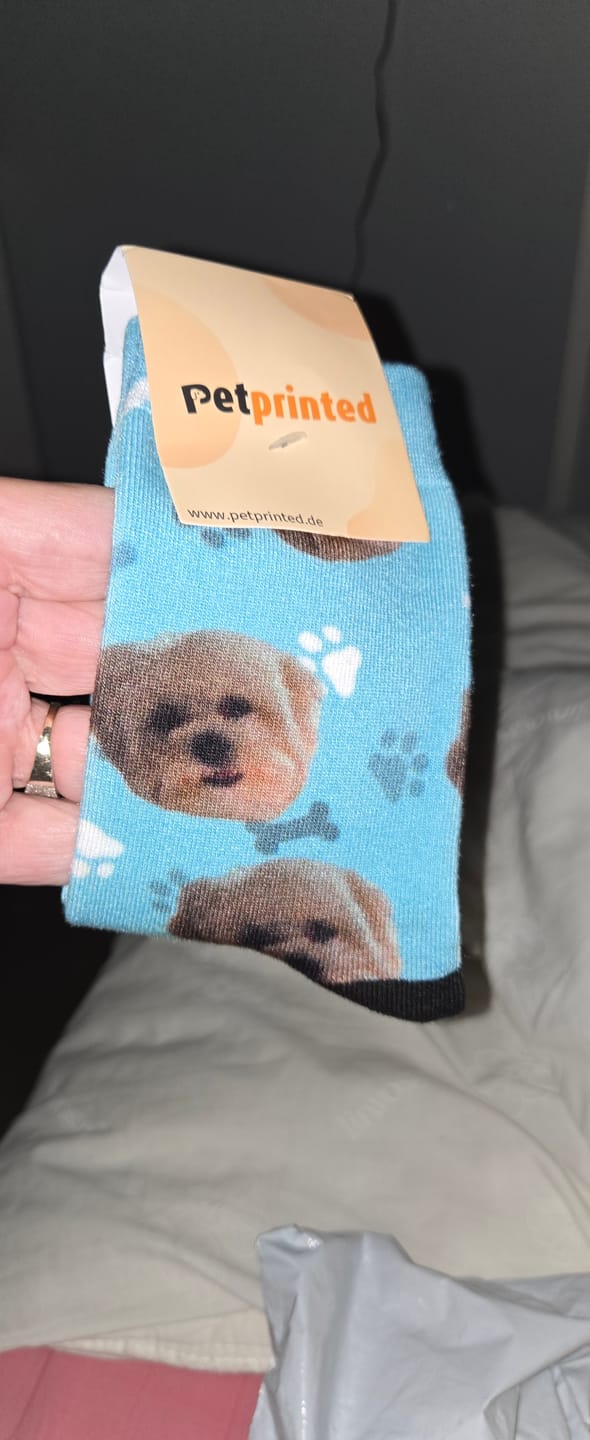 Customer photo review of Votre photo - Chaussettes personnalisées