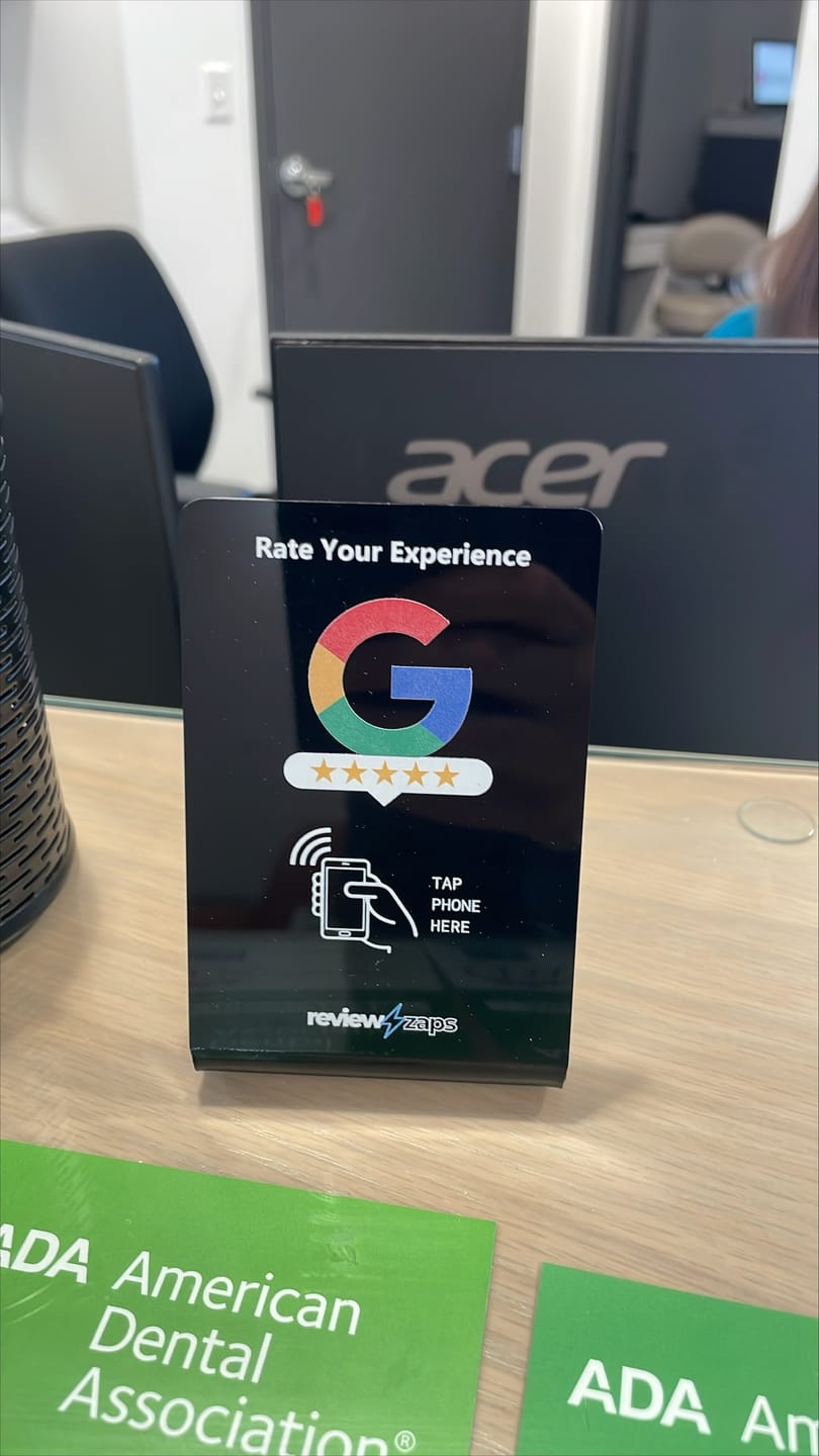 Customer photo review of NFC Google Review Stand