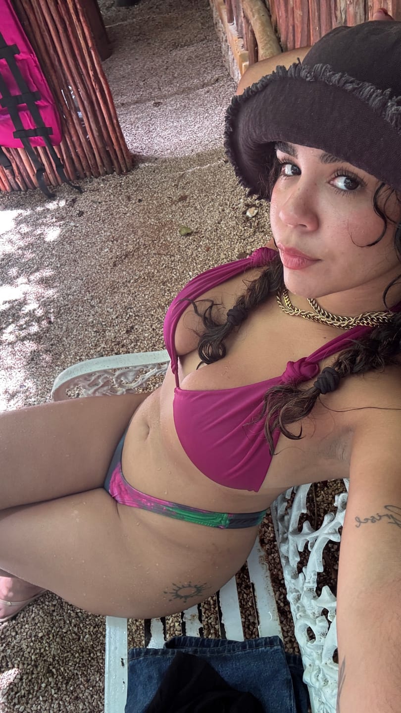 Customer photo review of Clara Multi Use Top- Violet