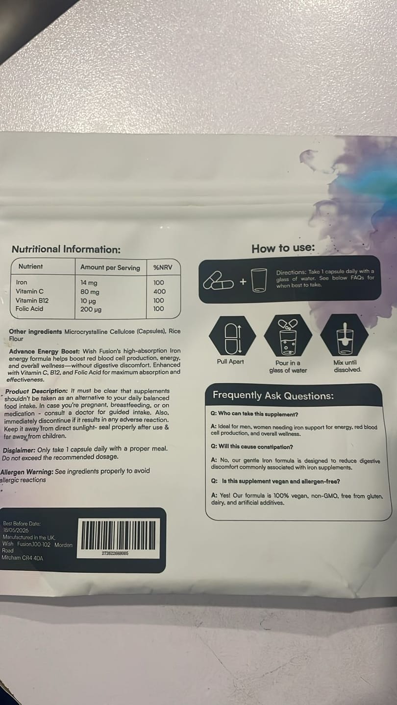 Customer photo review of Gentle Iron+