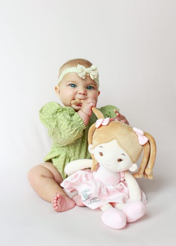 Customer photo review of Leyadoll Soft Plush Personalized Leya Doll, My First Baby Doll
