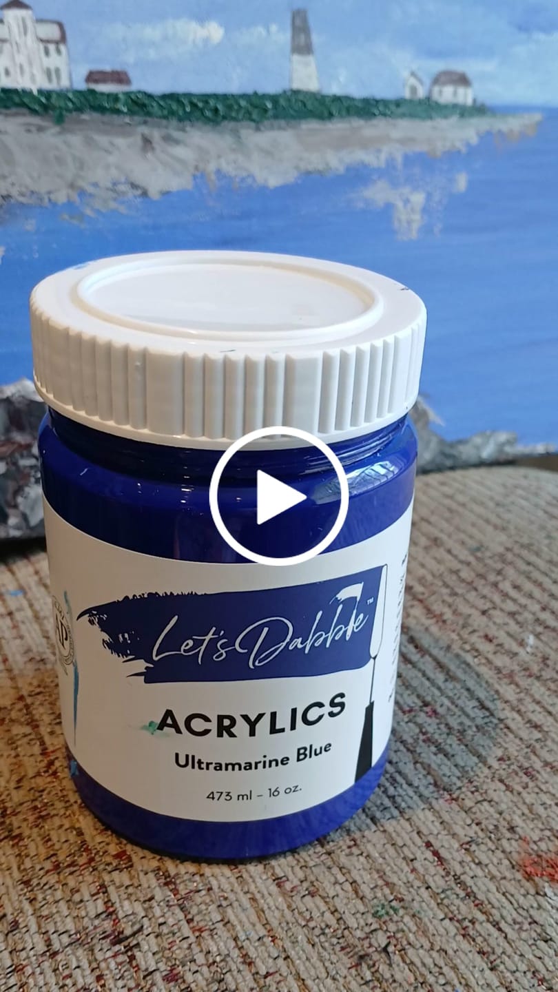 Customer video review of Ultramarine Blue 16 oz | Thick & Creamy Acrylic Paints for Artists | DabblePaints™️