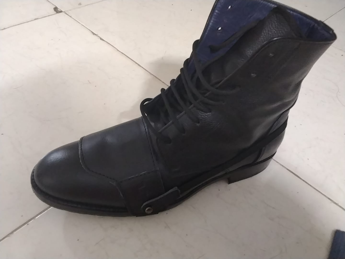 Customer photo review of shoe protector slip on