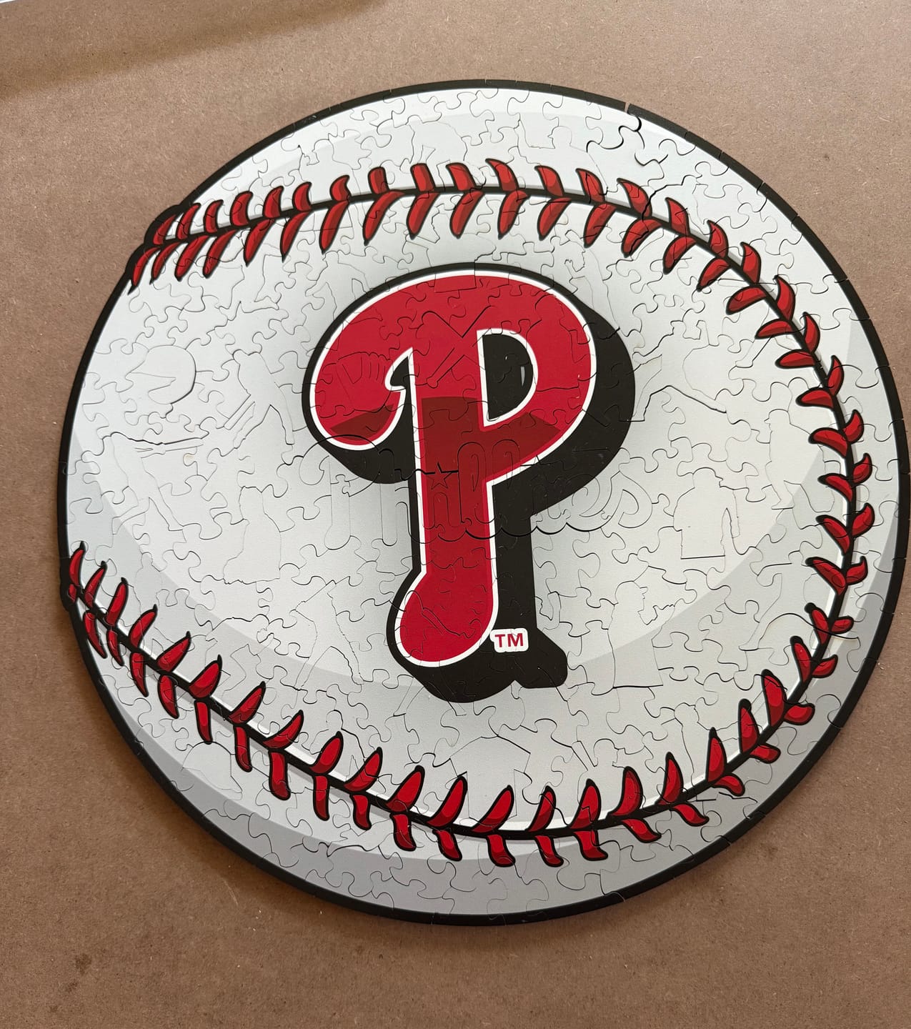 Customer photo review of Philadelphia Phillies™ - Wooden Puzzle