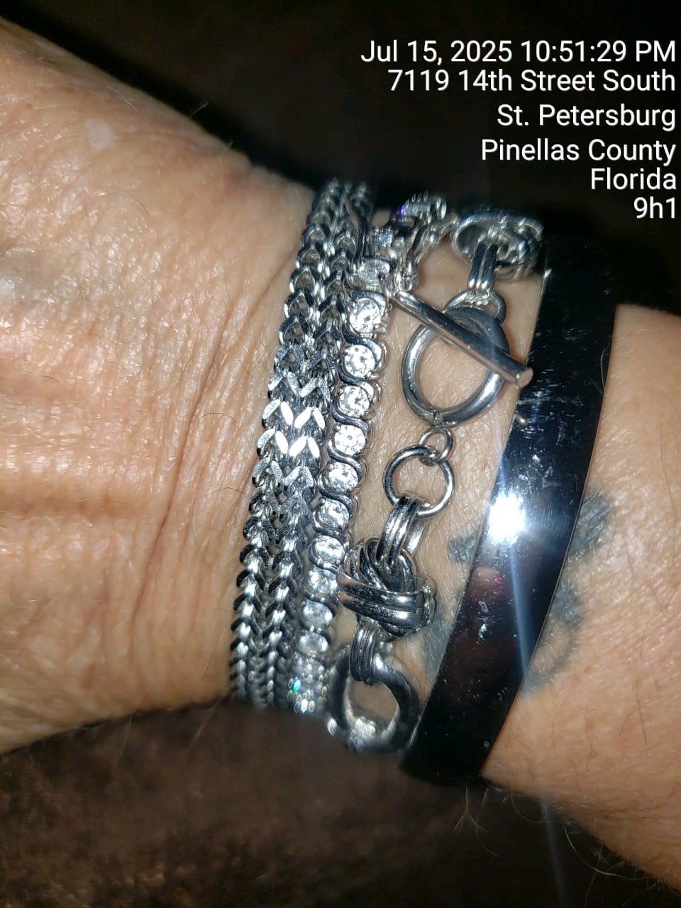 Customer photo review of Alisha Stainless Steel Bracelet Stack