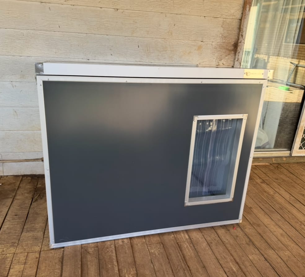 Customer photo review of CozyCube Coldroom Panel Insulated Dog House