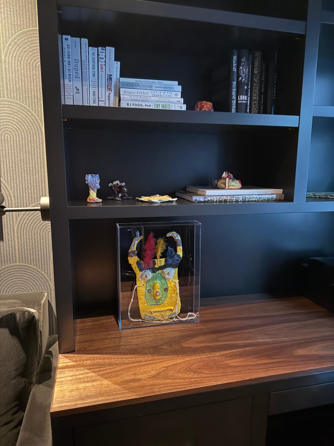 Customer photo review of Acrylic Book Display Cases