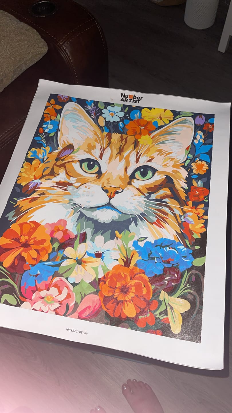 Customer photo review of Feline Florals