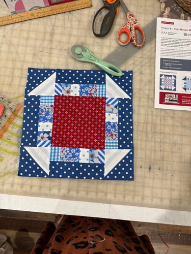 Customer photo review of Extra 16 Mystery fat quarters monthly addon