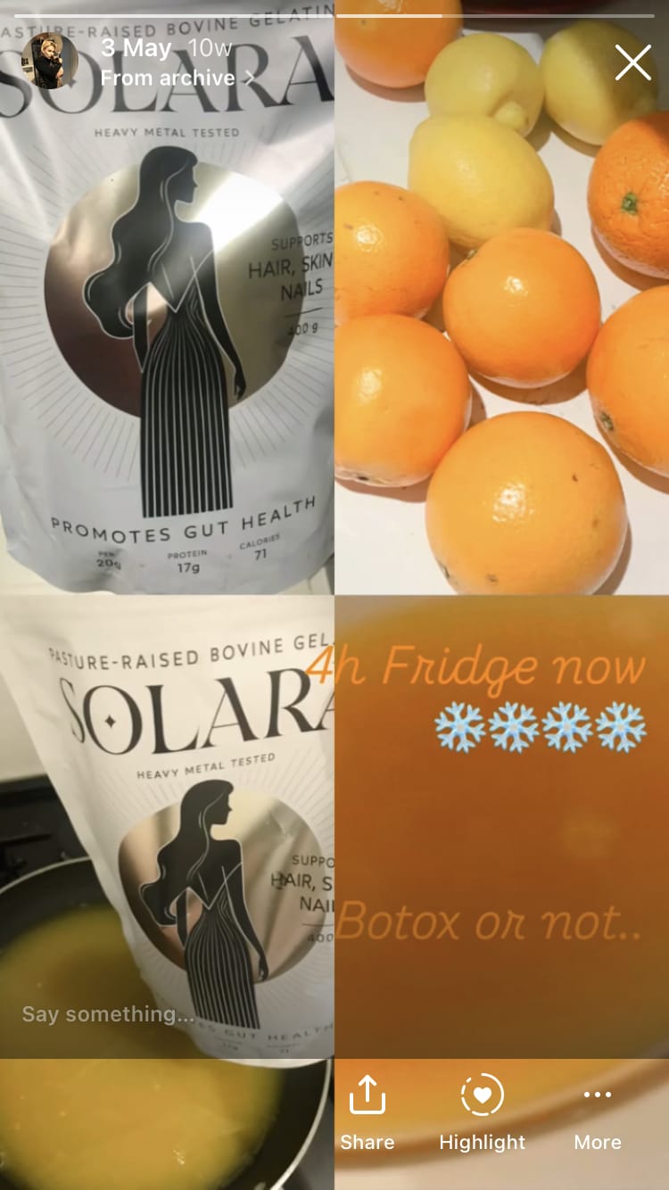 Customer photo review of Solara Bovine Gelatine